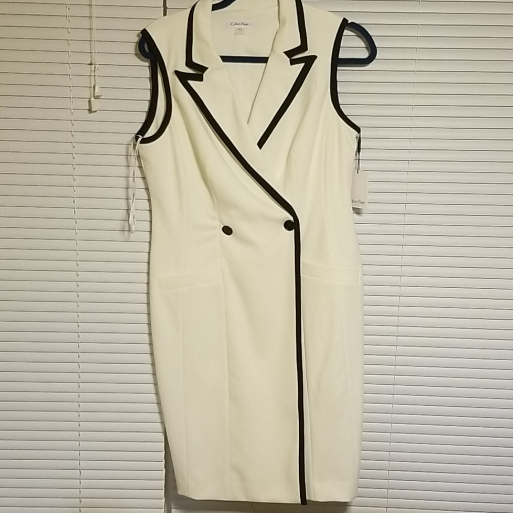 Calvin Klein tuxedo dress